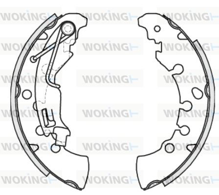 WOKING Тормозные колодки Z4201.00