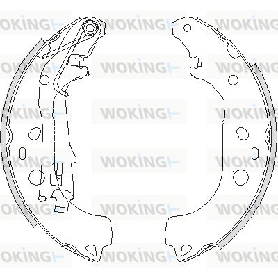 WOKING Bremžu loki Z4206.00