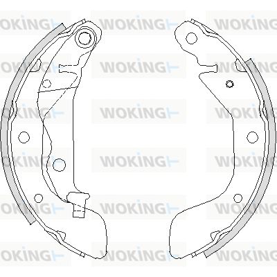 WOKING Bremžu loki Z4208.00