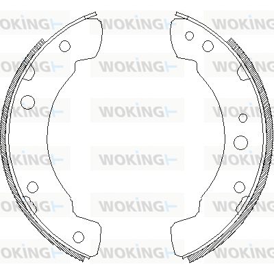 WOKING Комплект тормозных колодок Z4211.00