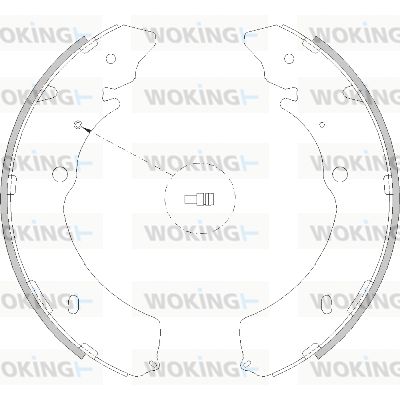 WOKING Bremžu loki Z4216.00