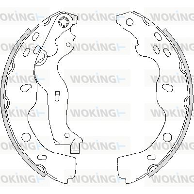 WOKING Bremžu loki Z4227.00