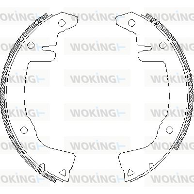 WOKING Тормозные колодки Z4281.00