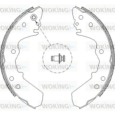 WOKING Комплект тормозных колодок Z4308.00