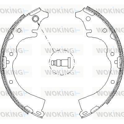 WOKING Bremžu loku komplekts Z4360.01