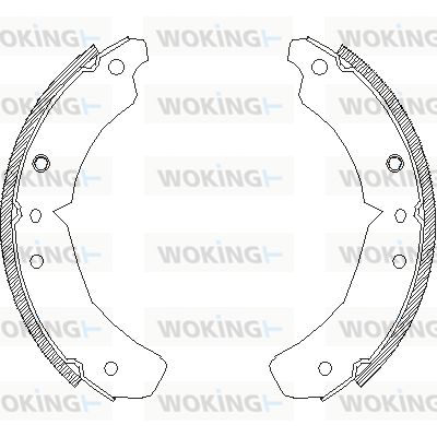 WOKING Bremžu loku komplekts Z4610.00