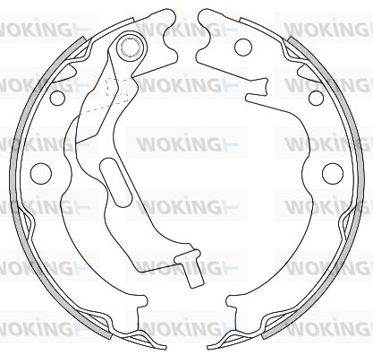 WOKING Bremžu loku kompl., Stāvbremze Z4627.00