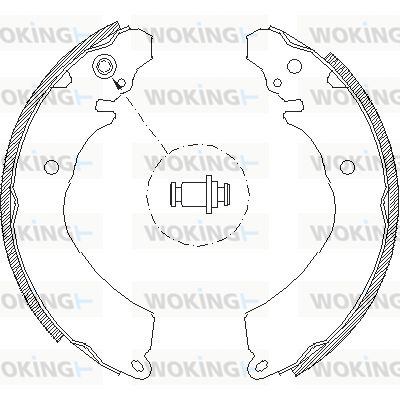 WOKING Bremžu loku komplekts Z4646.01