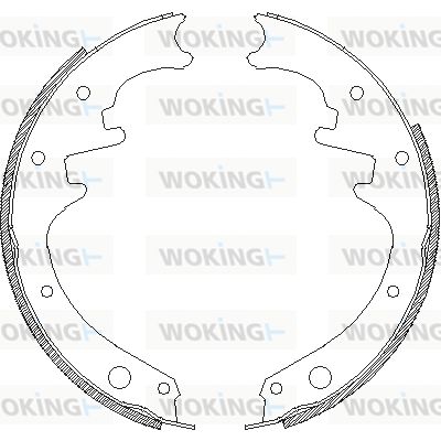 WOKING Bremžu loki Z4658.00