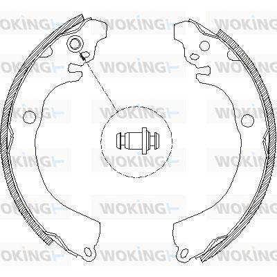 WOKING Bremžu loku komplekts Z4664.00