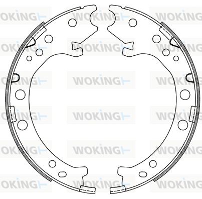 WOKING Барабанная тормозная колодка, стояночный тормоз Z4667.00