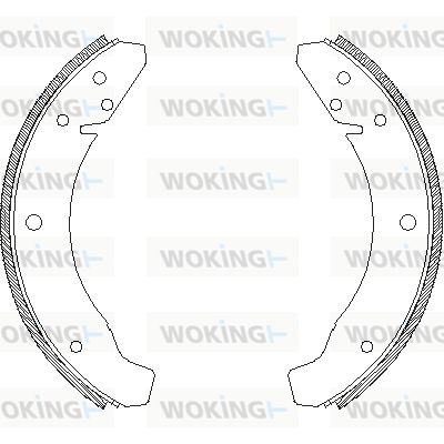 WOKING Комплект тормозных колодок Z4683.00