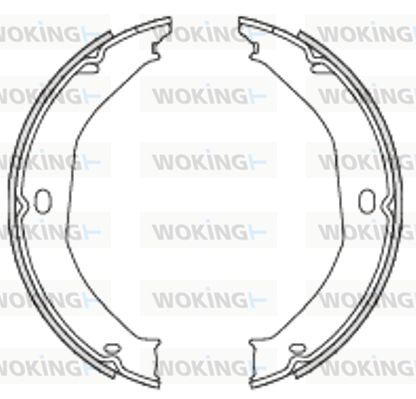 WOKING Bremžu loku kompl., Stāvbremze Z4698.00