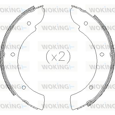 WOKING Bremžu loks, stāvbremze Z4711.00