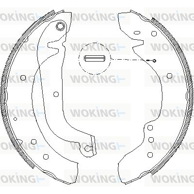 WOKING Bremžu loki Z4718.01