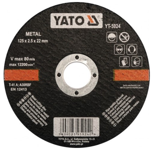 YATO Отрезной диск, угловая шлифовальная машина YT-5924
