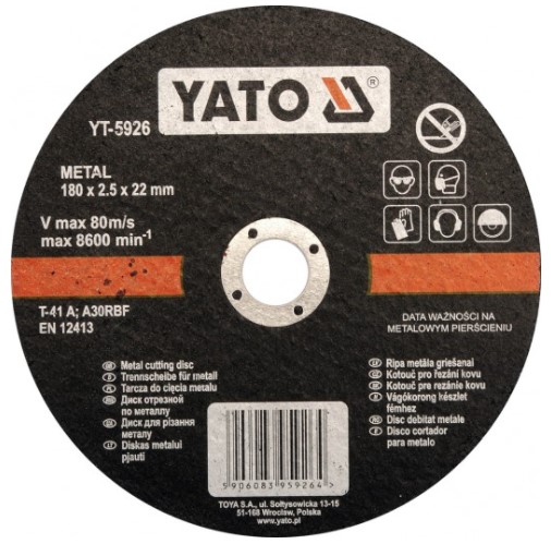 YATO Griezējdisks, Grozāmā diska slīpmašīna YT-5926