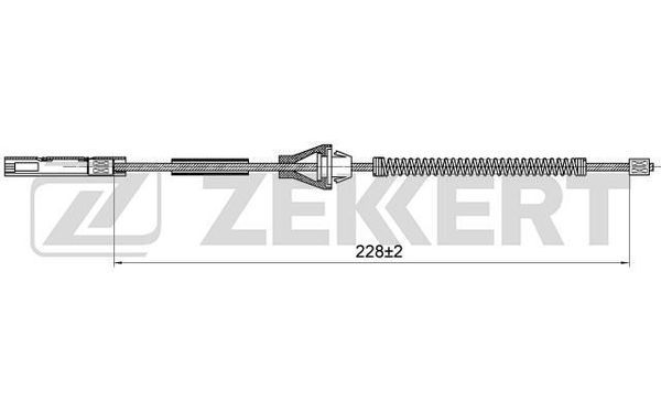 ZEKKERT Тросик, cтояночный тормоз BZ-1184