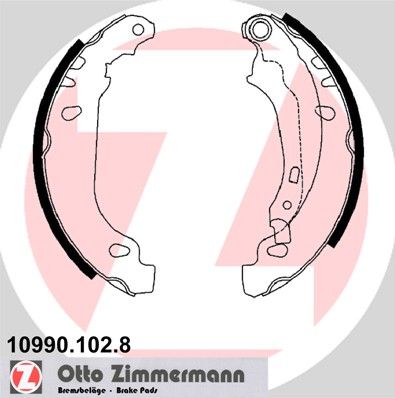 ZIMMERMANN Bremžu loku komplekts 10990.102.8