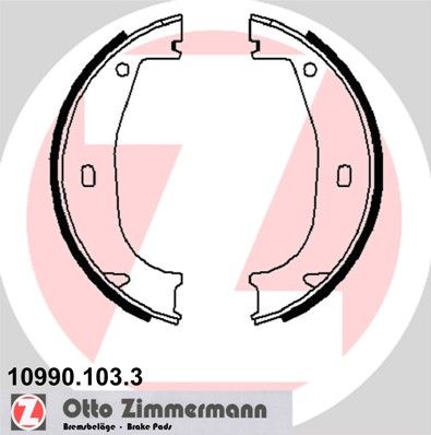 ZIMMERMANN Комплект тормозных колодок, стояночная тормозная с 10990.103.3