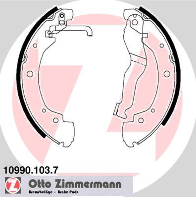 ZIMMERMANN Bremžu loku komplekts 10990.103.7