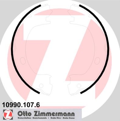ZIMMERMANN Комплект тормозных колодок, стояночная тормозная с 10990.107.6