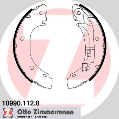 ZIMMERMANN Bremžu loku komplekts 10990.112.8