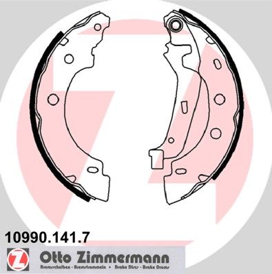 ZIMMERMANN Bremžu loku komplekts 10990.141.7