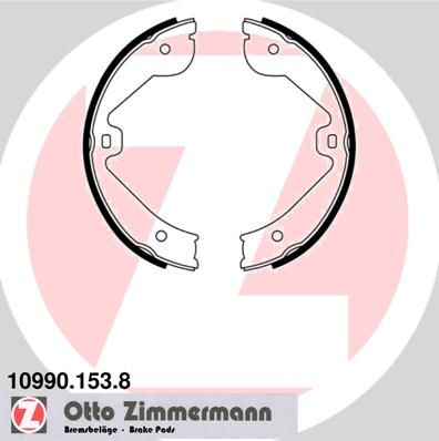 ZIMMERMANN Комплект тормозных колодок, стояночная тормозная с 10990.153.8