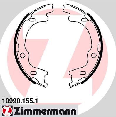 ZIMMERMANN Комплект тормозных колодок, стояночная тормозная с 10990.155.1