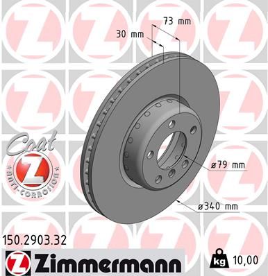 ZIMMERMANN Тормозной диск 150.2903.32