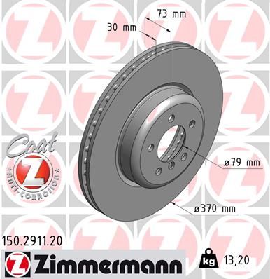 ZIMMERMANN Тормозной диск 150.2911.20