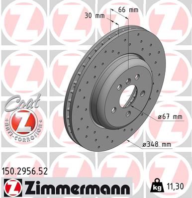 ZIMMERMANN Bremžu diski 150.2956.52