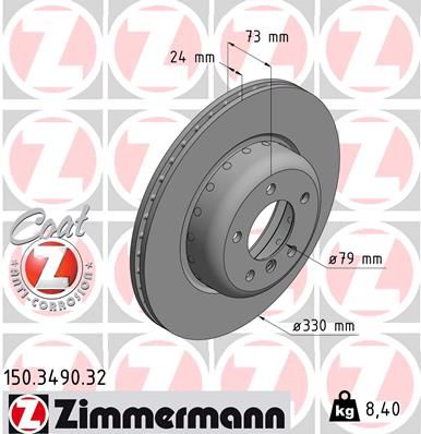 ZIMMERMANN Тормозной диск 150.3490.32