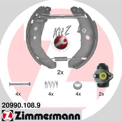 ZIMMERMANN Комплект тормозных колодок 20990.108.9