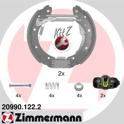 ZIMMERMANN Bremžu loku komplekts 20990.122.2
