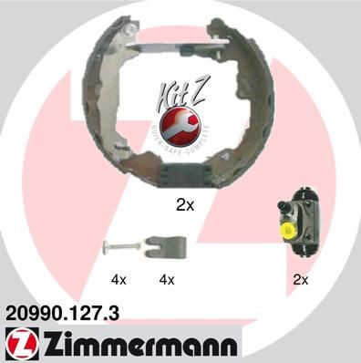 ZIMMERMANN Комплект тормозных колодок 20990.127.3
