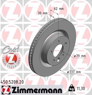 ZIMMERMANN Тормозной диск 450.5208.20