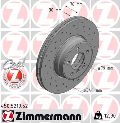 ZIMMERMANN Тормозной диск 450.5219.52