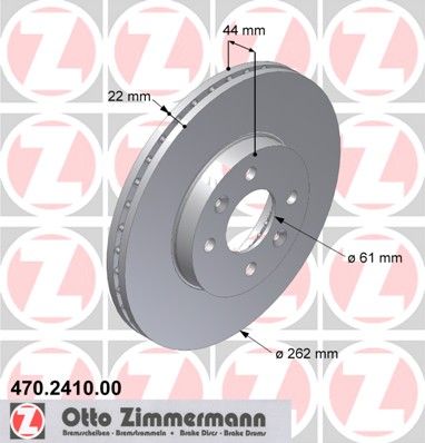 ZIMMERMANN Тормозной диск 470.2410.00