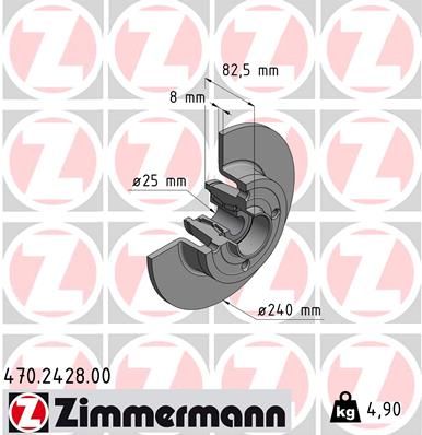 ZIMMERMANN Bremžu diski 470.2428.00