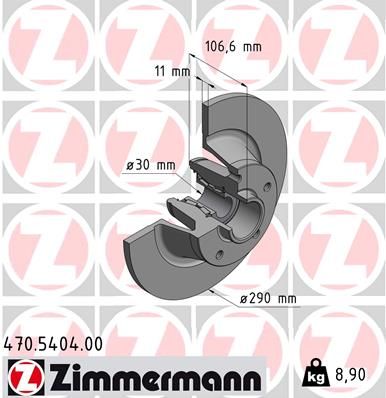 ZIMMERMANN Тормозной диск 470.5404.00